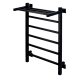 Полотенцесушитель электрический с/т Comfysan Marte-K EC-6 80/50 с полкой, черный