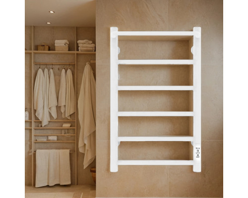 Полотенцесушитель электрический с/т Comfysan Capri EC-6 60/40 с полкой, белый