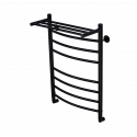 Полотенцесушитель водяной Comfysan Noumi W-8 80/50 с полкой, черный
