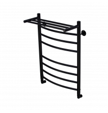 Полотенцесушитель водяной Comfysan Noumi W-8 80/50 с полкой, черный
