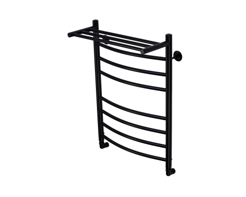 Полотенцесушитель водяной Comfysan Noumi W-8 80/50 с полкой, черный