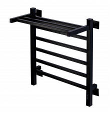 Полотенцесушитель электрический с/т Comfysan Marte-K EC-6 60/50 с полкой, черный