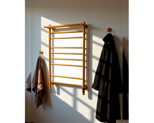 Полотенцесушитель электрический с/т Comfysan Luce EC-10 100/50 с полкой, MAT GOLD RAL