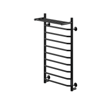 Полотенцесушитель электрический с/т Comfysan Scola EC-10 100/40 с полкой, черный