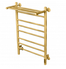 Полотенцесушитель электрический с/т Comfysan Luce EC-8 80/50 с полкой, MAT GOLD RAL