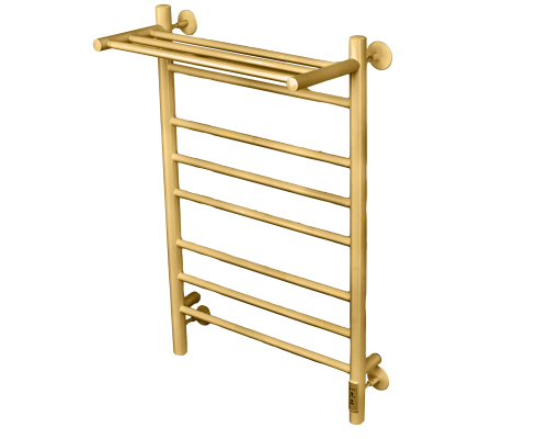Полотенцесушитель электрический с/т Comfysan Luce EC-8 80/50 с полкой, MAT GOLD RAL