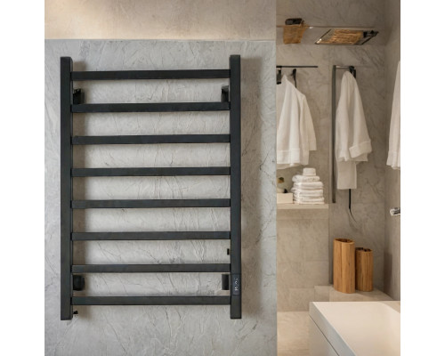 Полотенцесушитель электрический с/т Comfysan Roma-K EC-8 80/40, черный