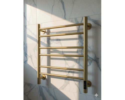 Полотенцесушитель электрический с/т Comfysan Luce EC-6 60/50, MAT GOLD RAL