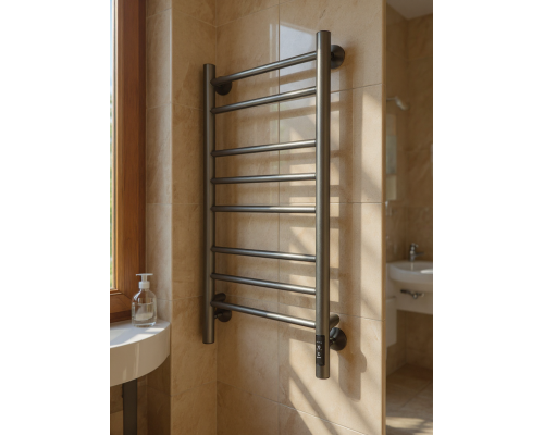 Полотенцесушитель электрический с/т Comfysan Luce EC-8 80/40, ТИТАНОВЫЙ ГРАФИТ RAL