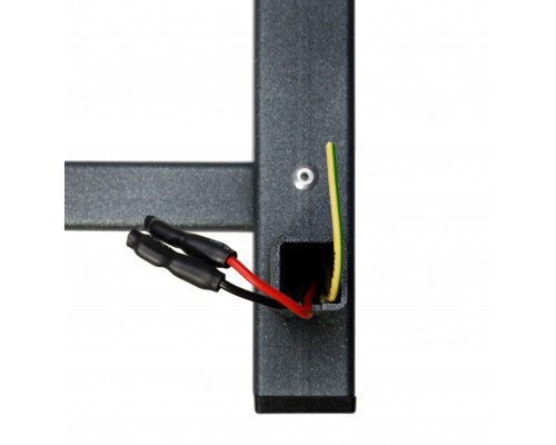 Полотенцесушитель электрический с/т Comfysan Verona-K EC-8 80/40, оружейная сталь