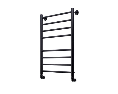 полотенцесушитель водяной comfysan luce w-8 80/50, черный матовый боковое подключение 80см. с гарантией 5 лет.