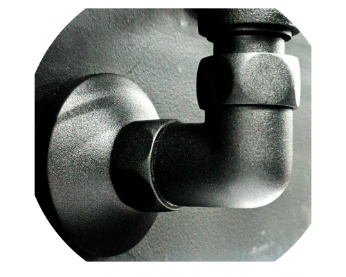 полотенцесушитель водяной comfysan luce w-8 80/50, черный матовый боковое подключение 80см. с гарантией 5 лет.