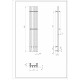 Полотенцесушитель электрический с/т Comfysan Alto EC-4 120/18, белый