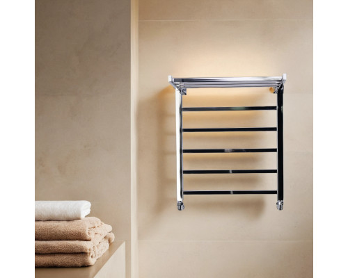 Полотенцесушитель водяной Comfysan Marte-K W-6 60/50 с полкой, хром