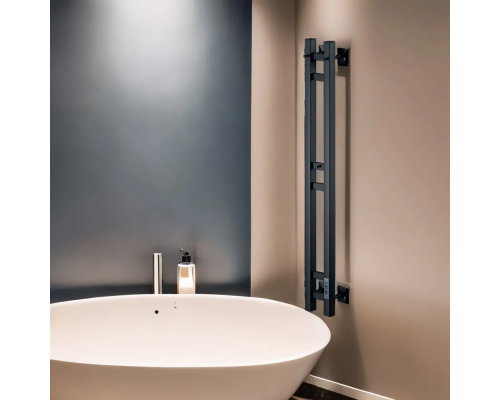 Полотенцесушитель электрический с/т Comfysan Alto-K EC-2 120/10, черный правый тэн