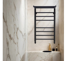 Полотенцесушитель водяной Comfysan Luce W-8 80/40 с полкой, черный