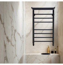 Полотенцесушитель водяной Comfysan Luce W-8 80/40 с полкой, черный