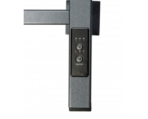 Полотенцесушитель электрический с/т Comfysan Verona-K EC-8 80/40, оружейная сталь