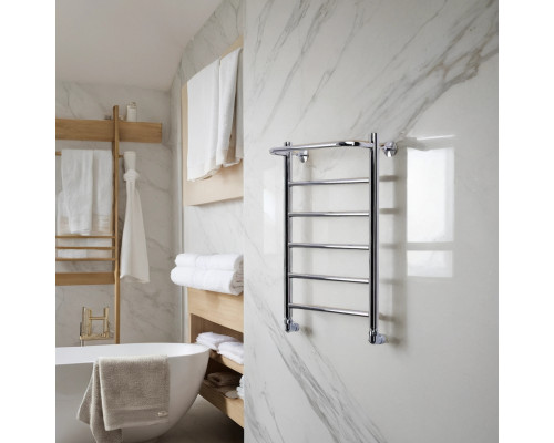 Полотенцесушитель водяной Comfysan Capri W-6 60/40 с полкой, хром