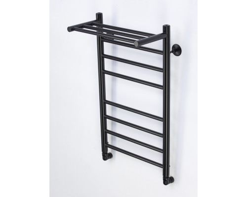 Полотенцесушитель водяной Comfysan Luce W-8 80/40 с полкой, черный