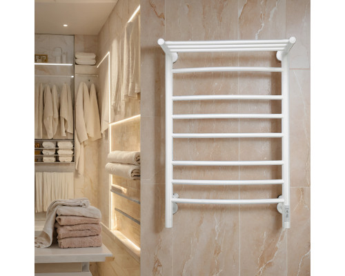 Полотенцесушитель электрический с/т Comfysan Noumi EC-8 80/40 с полкой, белый