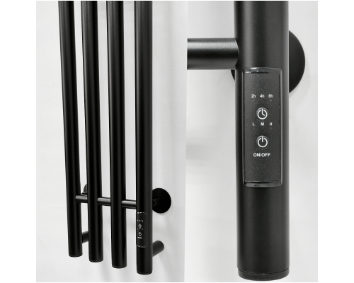 Полотенцесушитель электрический с/т Comfysan Alto EC-4 120/18, черный