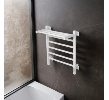 Полотенцесушитель электрический с/т Comfysan Marte-K EC-6 80/50 с полкой, белый