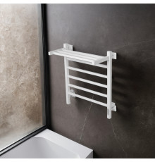 Полотенцесушитель электрический с/т Comfysan Marte-K EC-6 80/50 с полкой, белый