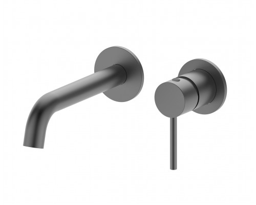 Встраиваемый настенный смеситель для раковины,оружейная сталь FELICE 0635 GUN METAL