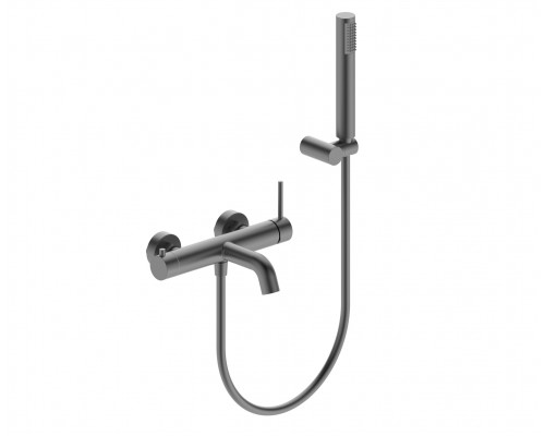 Встраиваемый смеситель для ванны,оружейная сталь FELICE 0640 GUN METAL