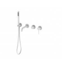 Встраиваемый смеситель для ванны,белый матовый FELICE 0655 BIANCO OPACO