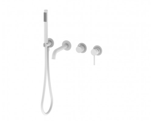 Встраиваемый смеситель для ванны,белый матовый FELICE 0655 BIANCO OPACO