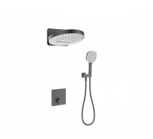 Душевая система встраиваемая с термостатом,оружейная сталь FELICE 0820T GUN METAL