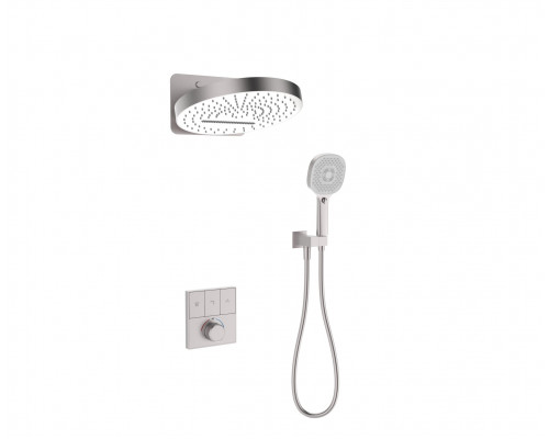 Душевая система встраиваемая с термостатом,никель FELICE 0820T NICHEL