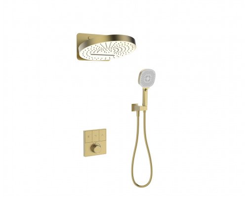 Душевая система встраиваемая с термостатом,матовое золото FELICE 0820T ORO OPACO