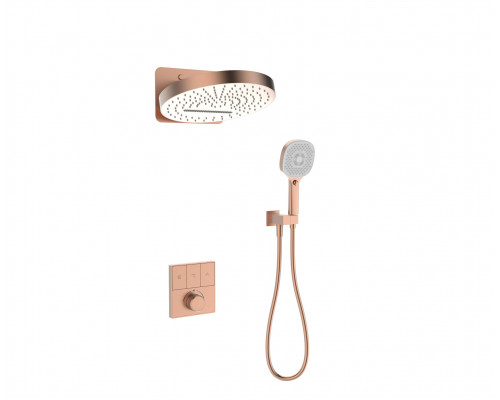 Душевая система встраиваемая с термостатом,матовая медь FELICE 0820T RAME SPAZZOLATO