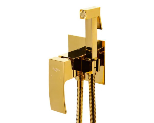 Встраиваемый гигиенический душ со смесителем,золото глянцевое FELICE 1010 ORO