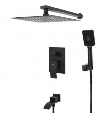 Встраиваемая душевая система для ванны и душа,черный матовый FELICE 1020 NERO OPACO