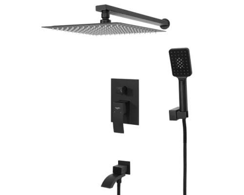 Встраиваемая душевая система для ванны и душа,черный матовый FELICE 1020 NERO OPACO