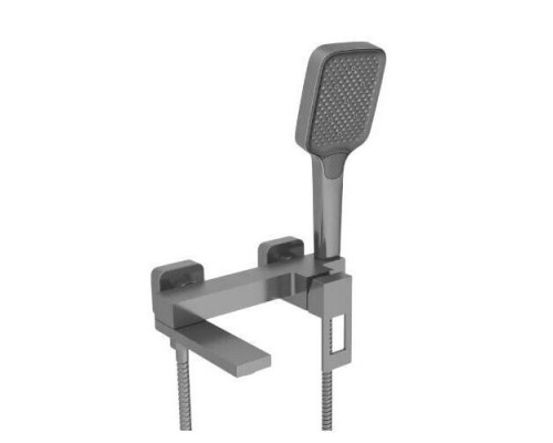 Смеситель для ванны с душем,оружейная сталь FELICE 0740 GUN METAL