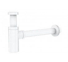 Сифон для раковины металлический,белый глянец FELICE V-11 BIANCO