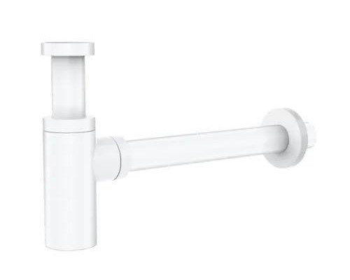 Сифон для раковины металлический,белый глянец FELICE V-11 BIANCO