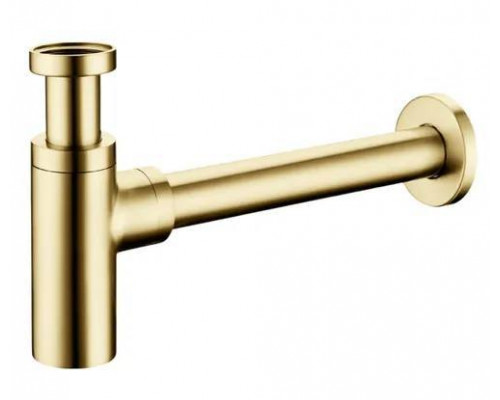Сифон для раковины металлический,золото глянец FELICE V-11 ORO
