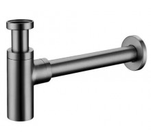 Сифон для раковины металлический,оружейная сталь FELICE V-11 GUN METAL