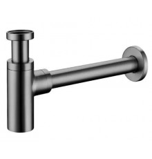 Сифон для раковины металлический,оружейная сталь FELICE V-11 GUN METAL