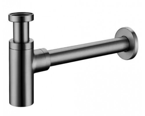 Сифон для раковины металлический,оружейная сталь FELICE V-11 GUN METAL