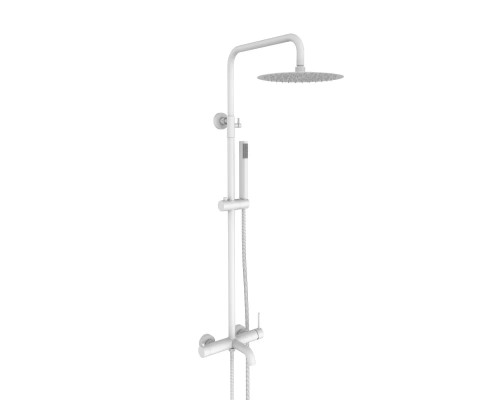 Душевая система с тропическим душем и смесителем,белый матовый FELICE 0660 BIANCO OPACO