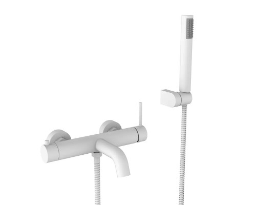 Смеситель для ванны с душем,белый матовый FELICE 0640 BIANCO OPACO