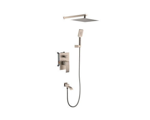 Встраиваемая душевая система для ванны и душа,никель FELICE 1020 NICHEL