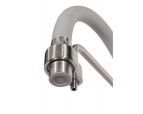 Смеситель для кухни с краном для питьевой воды и гибким изливом,сатин FELICE 1920 SG SATINATO-GRIGIO